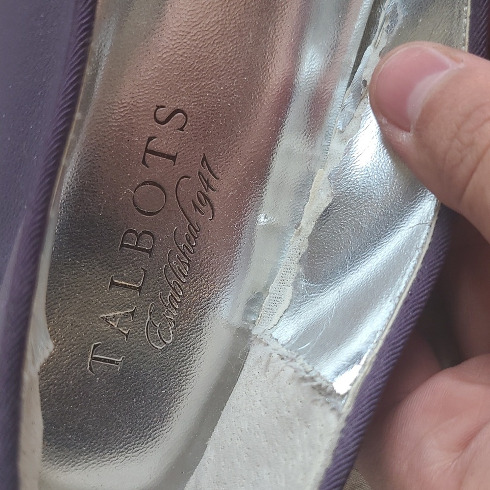 Purple Talbots Flats with Flowers - Picture 9 of 9